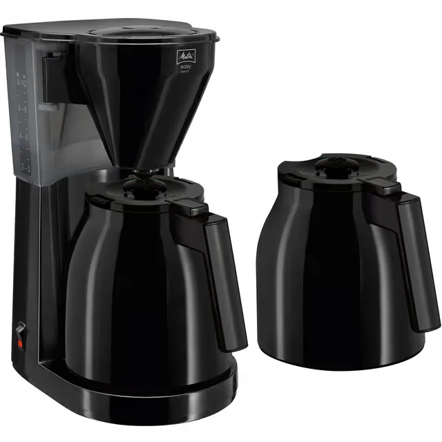 Melitta Easy 2.0 51021410 kaffemaskin (2 kanner, svart)